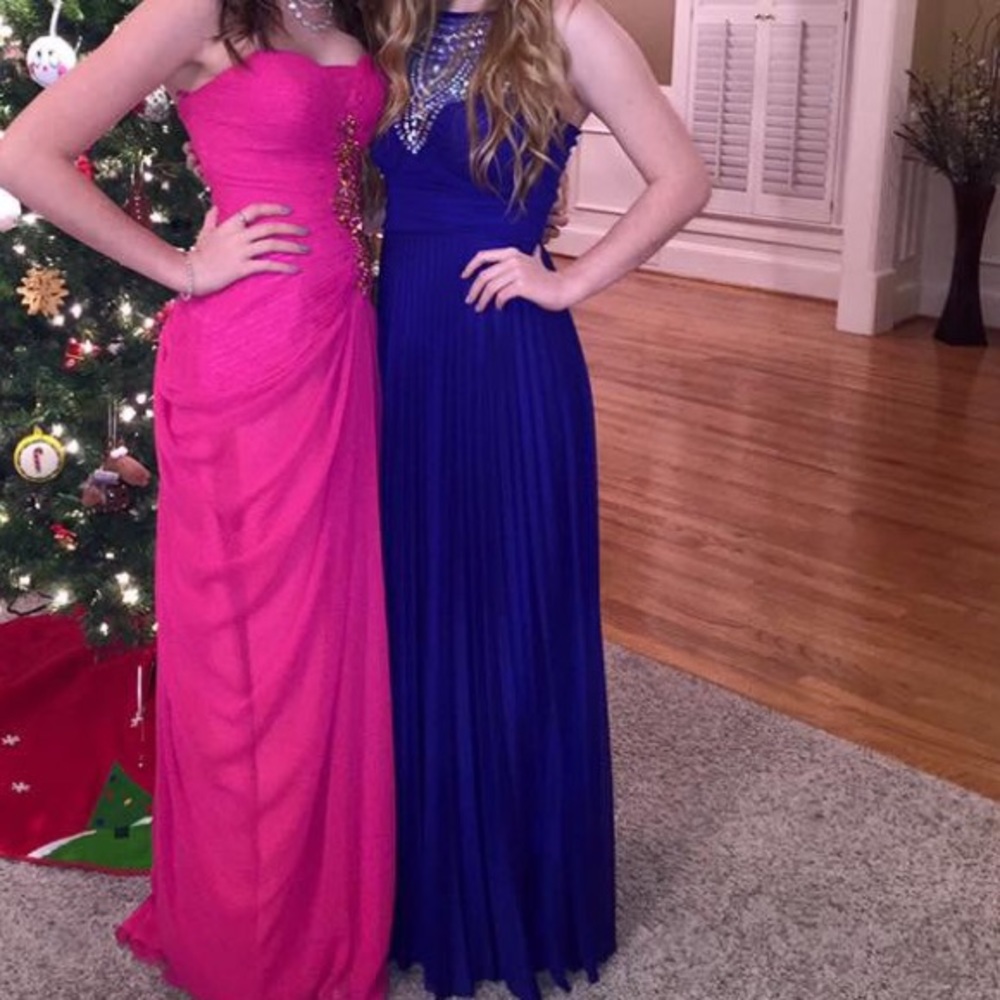 blue formal dress